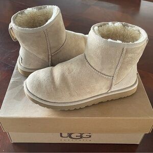Authentic UGG Classic Mini Boots in Sand Color - Size 7 Women’s